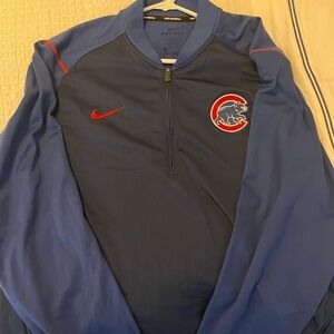 Nike Chicago Cubs Blue Dri-FIT Quarter-Zip Top